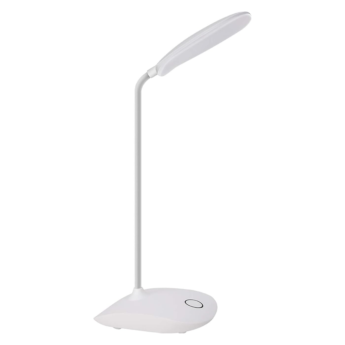 DEEPLITE LED Desk Lamp, Flexible Gooseneck, 3-Level Brightness, Battery Operated, 5W Touch Control, White, Model OL-T04, 1 Pack