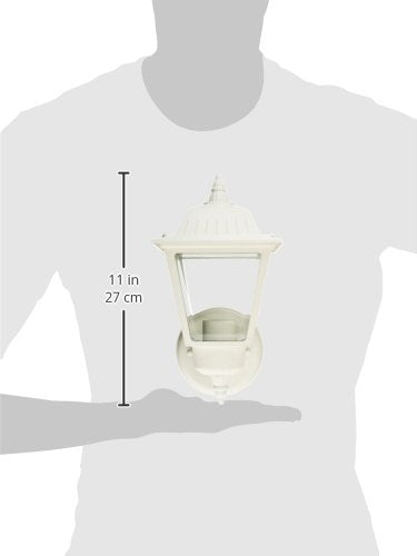 Acclaim 5005TW 1-Light Wall Mount Outdoor Light Fixture, Textured White, Glass, 5.5 x 10 inches