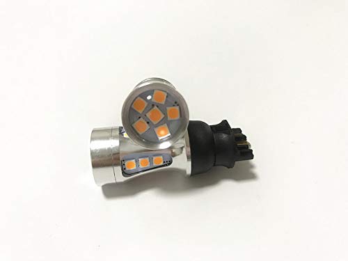 GFJMC PW24W LED Bulbs - Super Bright Canbus Amber Front Turn Signal Lights, Model PW24W-30WA