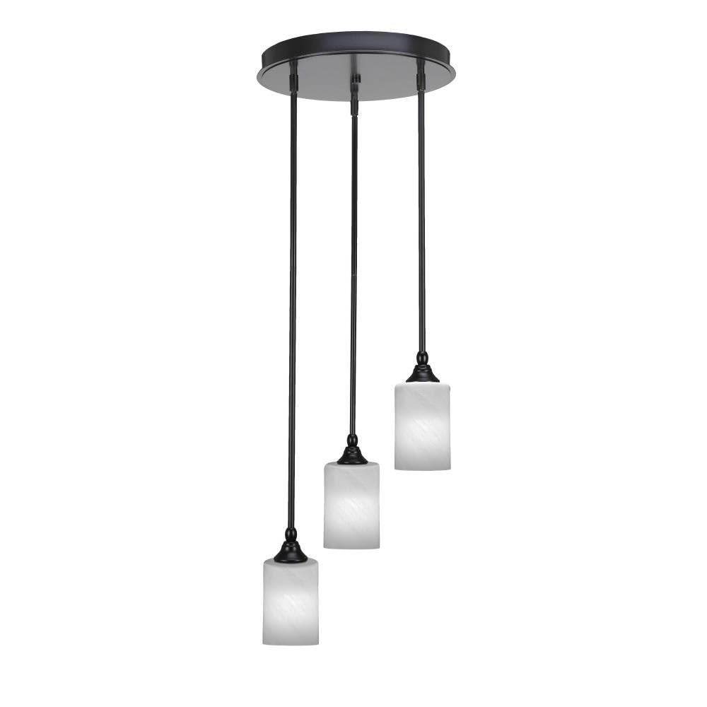 Empire 3 Light Cluster Pendalier in Matte Black (2143-MB-3001)