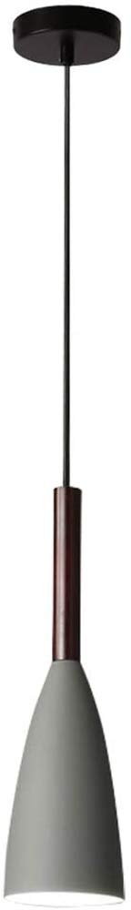 Hobaca E26 Pendant Light, Modern Nordic Design, Metal, Grey Wood, Gold Accents, Model Hobaca-PL06-MBG, Ideal for Dining Room and Kitchen Island