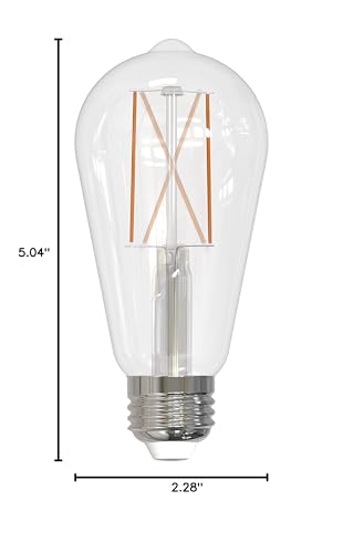 Bulbrite LED Filament Light Bulb, 8.5W, ST18, E26 Base, 3000K Soft White, 850 Lumens, 10-Pack, Model 776