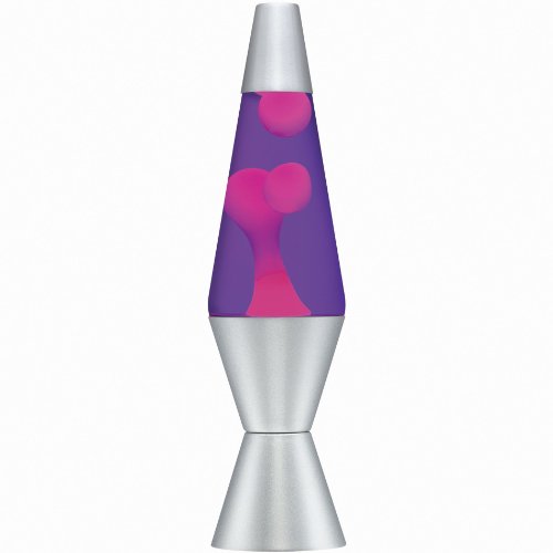 The Original Lava Brand Lava Motion Lamp 14.5'' Pink Purple Silver