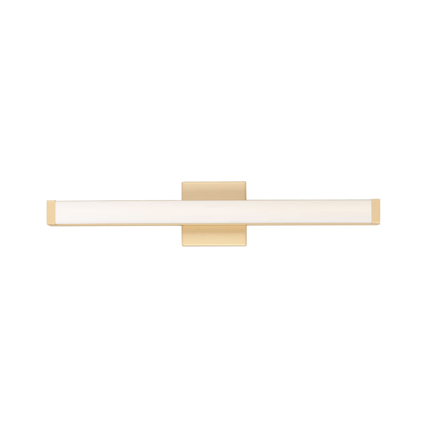 Maxim Lighting 52002Gld Spec Collection 24 Inch One-Light Dimmable Led Bathroom Vanity - In A Gold Finish I 3000K I Modern Conte