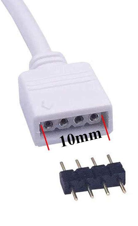 Tronicspros 2Pcs 4 Pin Led Splitter Cable Rgb Led Strip Splitter 2 Way Splitter Led Tape Y Splitter 1 To 2 Splitter Led Strip Co