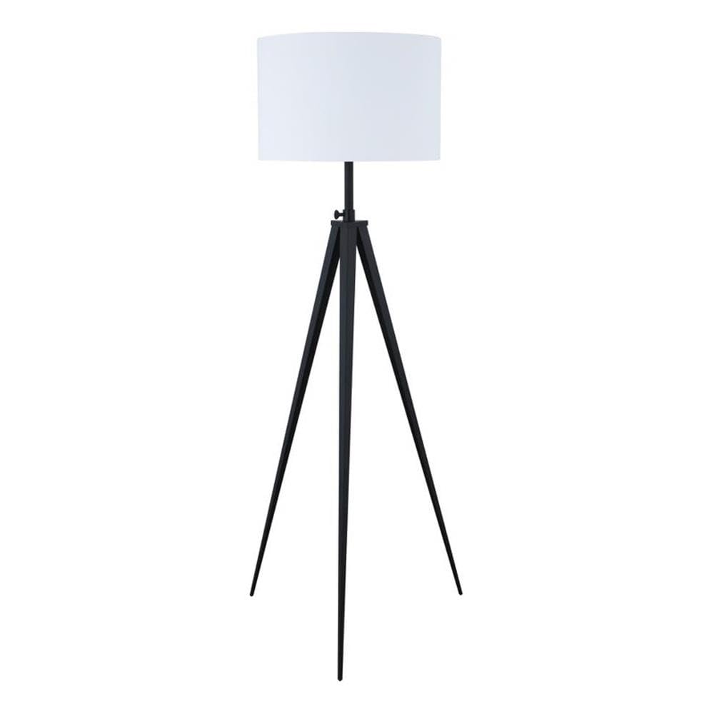 Coaster Home Furnishings Tripod Legs Floor Lamp White and Black