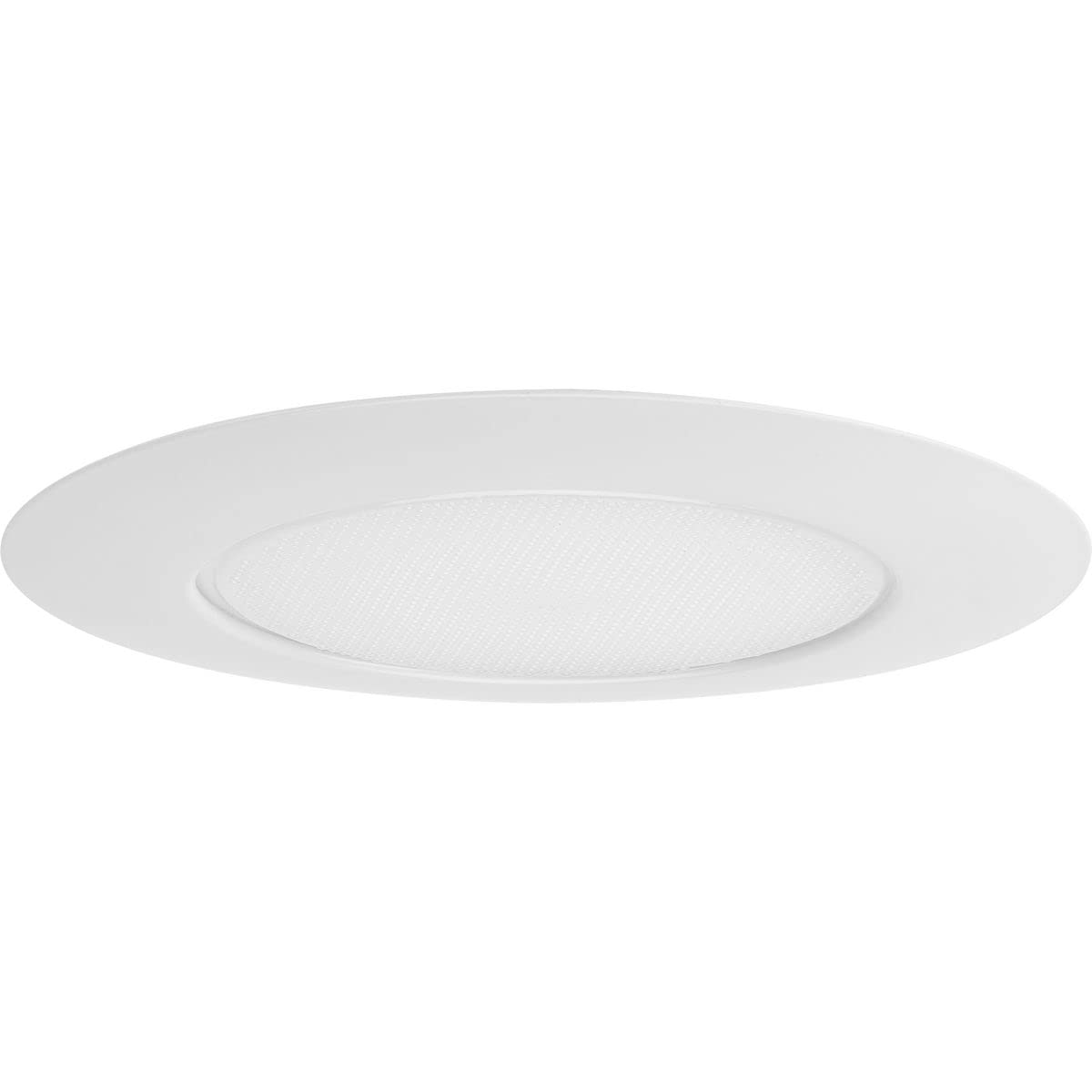 Progress Lighting P806004-028 6 Recessed Lensed Shower Trim with Glass Diffuser for 6 in. Housing Satin White (P806N Series)