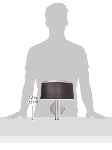 Jesco Lighting Ws618B Leila Series 618 1-Light Wall Lamp, Black