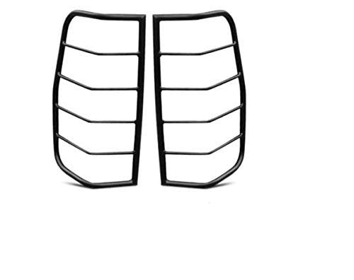 TAC Rear Tail Light Guards Cover Protector for 2007-2013 Silverado 1500, 2007-2014 Silverado 2500HD/3500HD, Black, Alloy Steel,