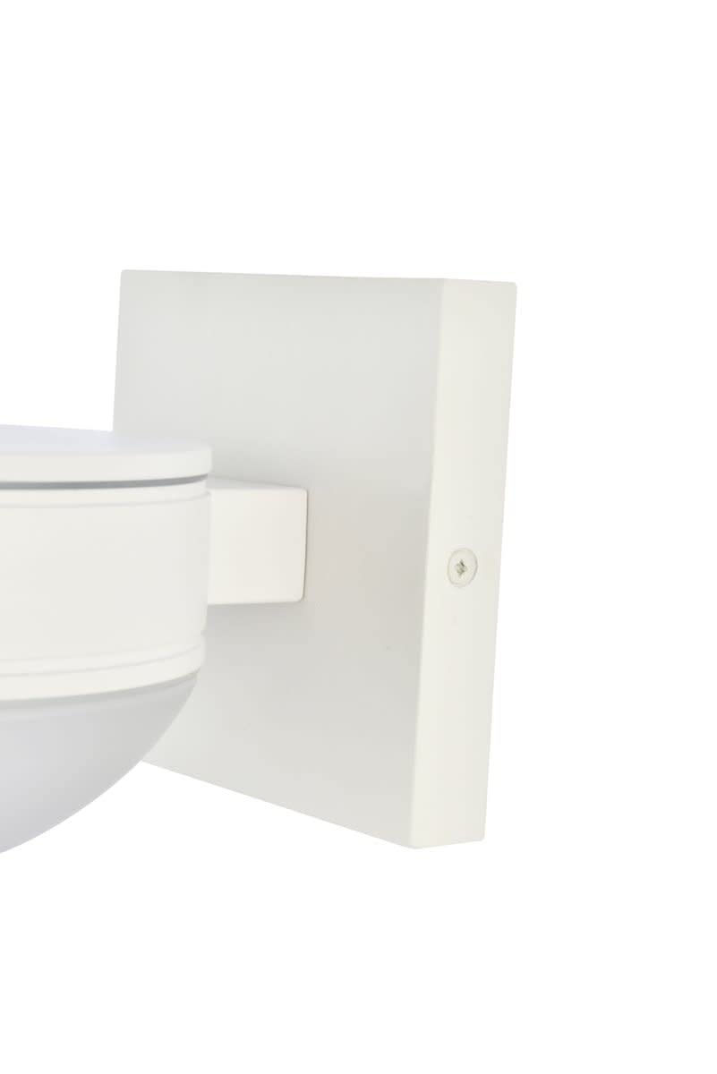 Living District Modern Home Decorative Raine Integrated LED Wall Sconce in White