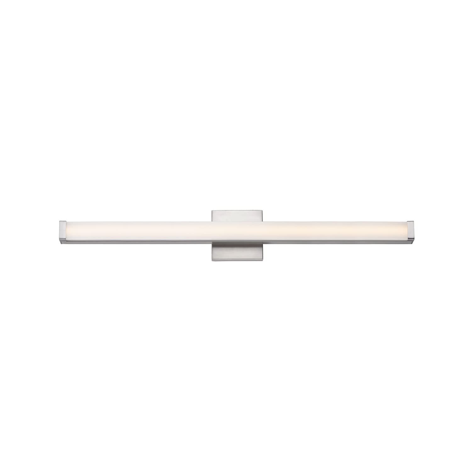 Maxim Lighting Spec Bath Vanity Light | Satin Nickel Aluminum Finish | Contemporary Indoor Light Fixture | Ideal for Bathrooms &