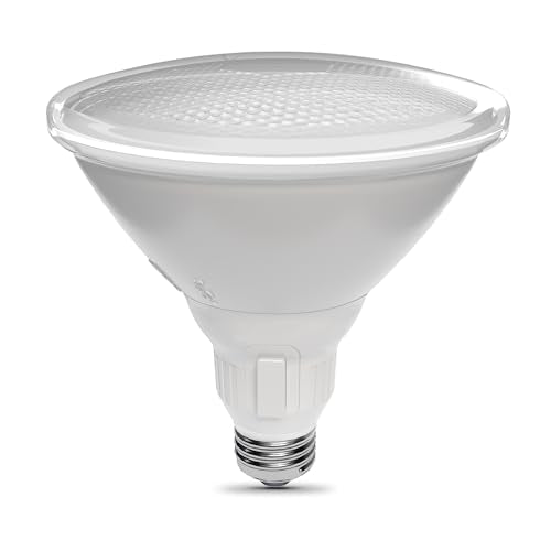 Feit Electric PAR38 LED Reflector Light, 90W Equivalent, Dimmable, Adjustable White (2700K-5000K), 25,000-Hour Lifetime, White