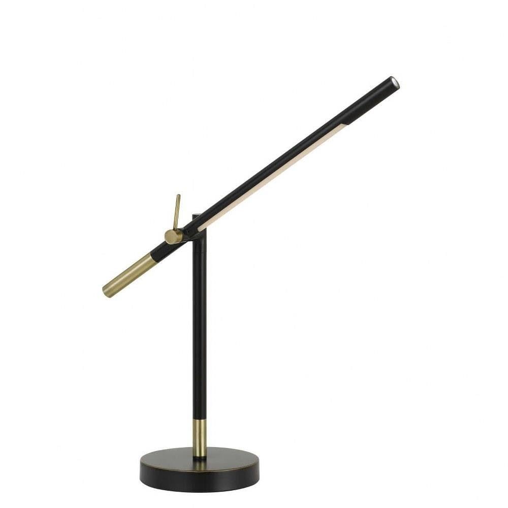Cal Lighting BO-2843DK LED Desk Lamp, Black Finish, Metal, 6.25 inches, Transitional Style