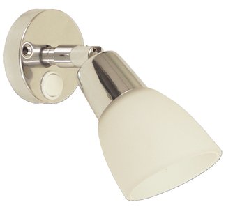 Scandvik 41365P Ss Reading Light W/Frosted Glass Shade - 10-30V