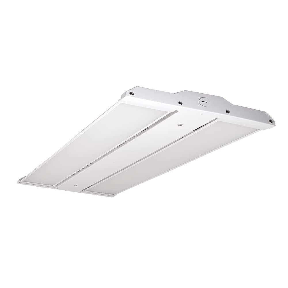 Metalux Highbay Linear Light, Aimable Optics, Alloy Steel, Model HBLAO2350C, White