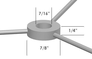 I Like That Lamp Wire Lamp Shade Rings With Us Style Spider Fitter (18Diameter), Includes 2 Galvanized Steel Silver Drum Rings,
