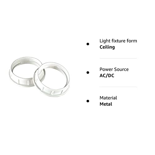 Westinghouse Fba 7000100 Aluminum Shade Ring For Medium-Base Sockets , White