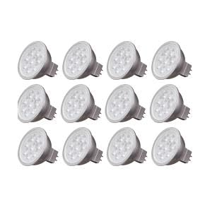 Satco Lighting S9496-6.5 Watt Dimmable Mr16 Low Voltage Led Light Bulbs - 3000K - 40 Degree Beam Angle - Gu5.3 Base - 12 Volt Ac