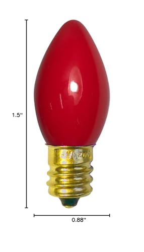 Brite Star 44-314-00 (4 Pack Red C7 Replacement Bulbs