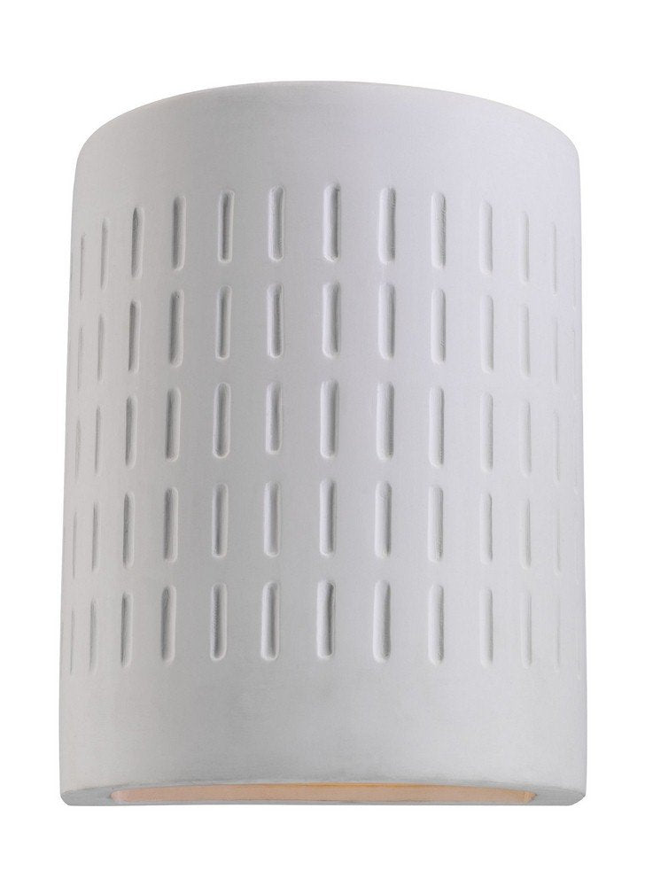 Sea Gull Lighting One-Light Outdoor Wall Lantern, discomfort-reducingtable Ceramic Finish, Model 83046-714, Unfinished Ceramic