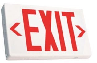 Red Led Exit Sign With Battery Backup [Office Product]