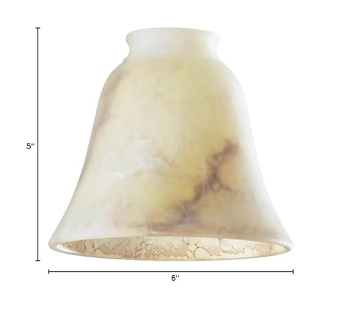 Westinghouse Bell Beige Glass Fan/Fixture Shade 1 Pk