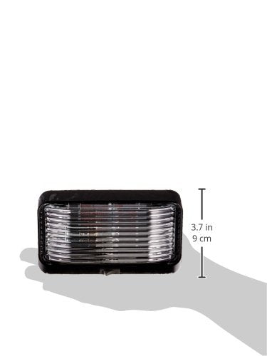 Bargman 3078524 Clear Black Base Porch Lite