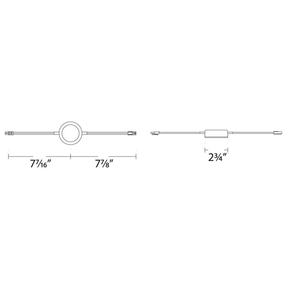 Wac Lighting, Single Led Puck Light With Double 6In Lead Wire 3-Cct Selectable 2700K-3000K-3500K Line Voltage In White