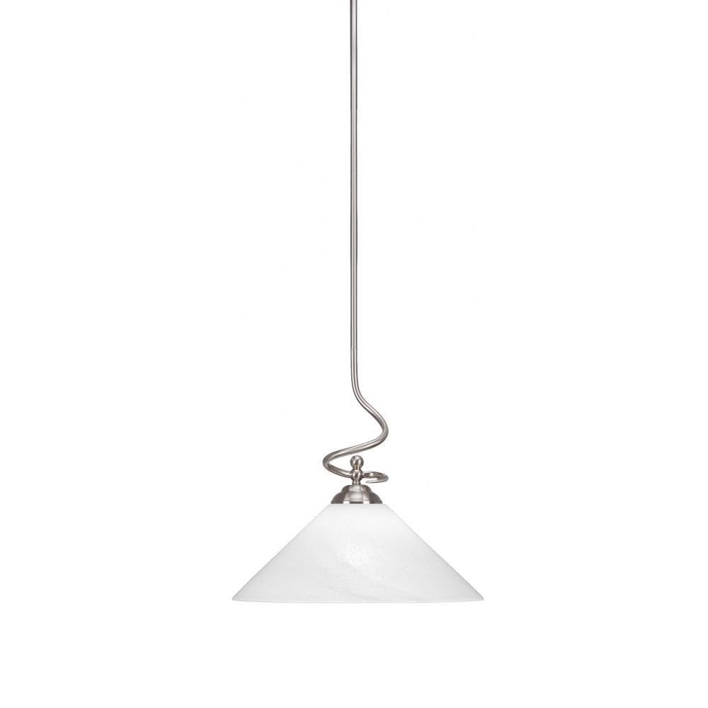 Toltec Lighting Capri 1 Light Pendant in Brushed Nickel (900-BN-2161)
