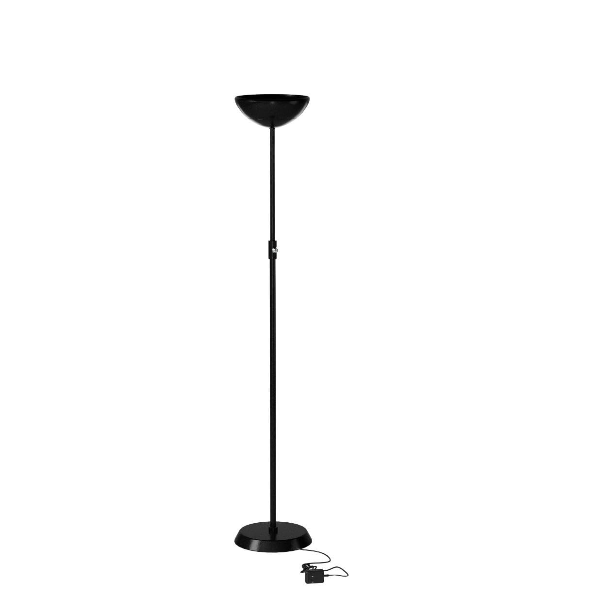 Brightech SkyLite LED Floor Lamp - 3-Way Dimmable, Metal, Black, Model SKYLITEBK, Super Bright Torch Lamp for Living Rooms & Offices