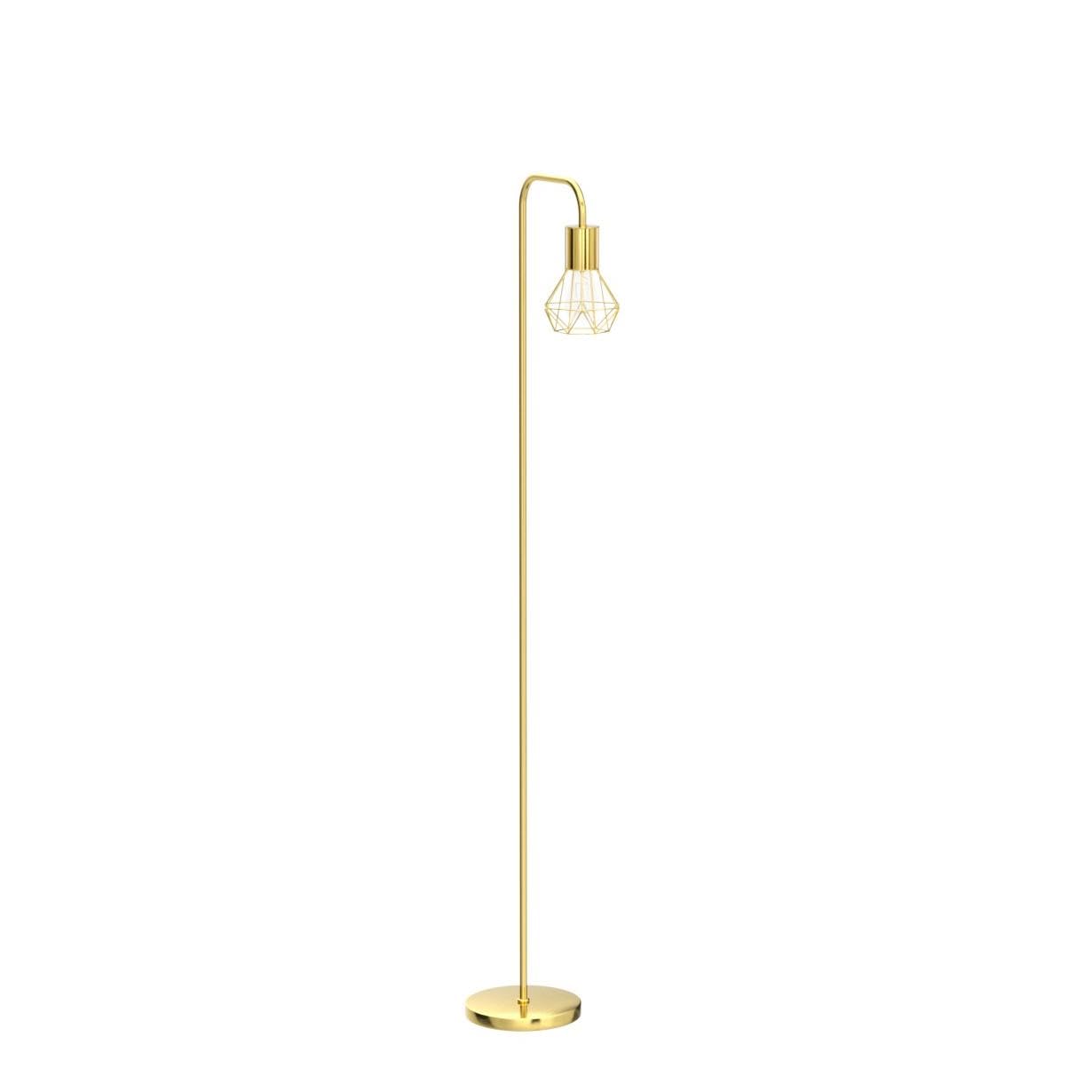 Boostarea Floor Lamp,Industrial Floor Lamp,Standing Lamp,E26 Socket,On/Off Footswitch,Whole Metal,Modern Floor Lamp For Bedroom,