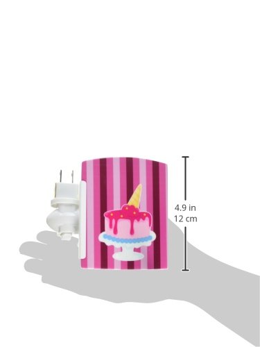 Carolines Treasures BB9061CNL Ice Cream Cone Cake Ceramic Night Light Compact, UL-Certified, Ideal for Bedroom, Bathroom, Nurse