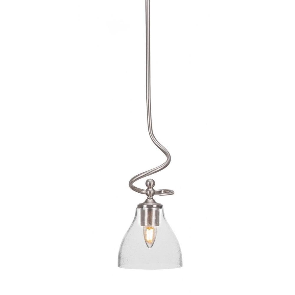 Capri 1 Light Mini Pendant in Brushed Nickel (901-BN-4760)