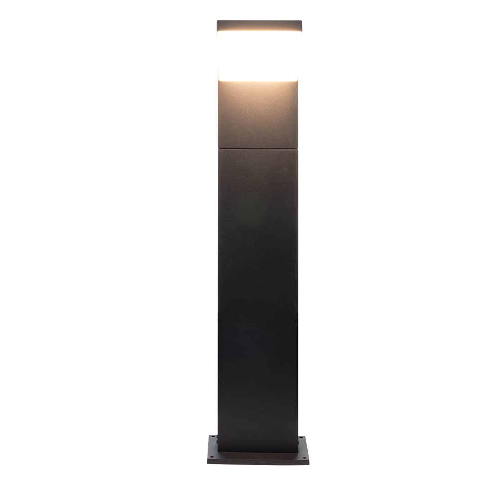 Vonn 32&quot; Modern Black Led Outdoor Bollard Light, 10W Etl Certified Landscape Fixture
