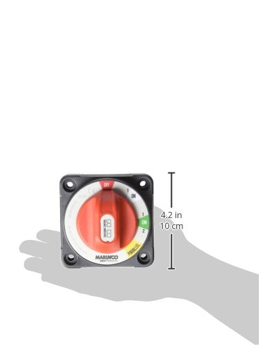 Bep Marinco Power Products Pro Installer Dual Bank Control Switch,Black Red