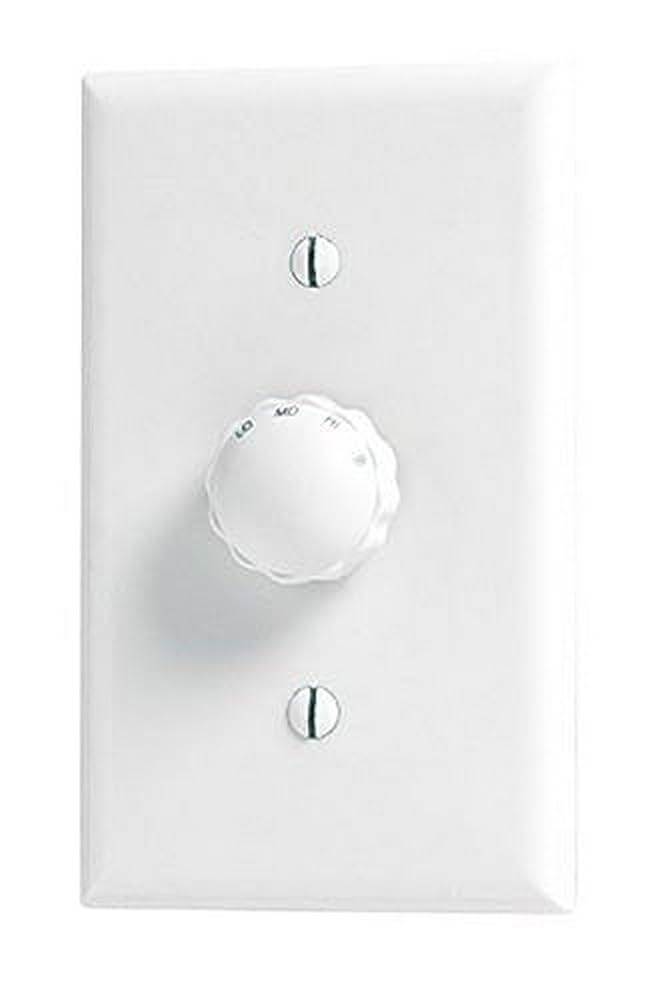 Hunter Fan Company, 27180, Three-Speed Stepped Wall Control White