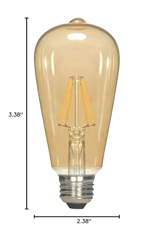 Satco S9578 Medium Bulb In Light Finish, 5.38 Inches, 400Lm/Meduim Base, Specialty St19-Shape