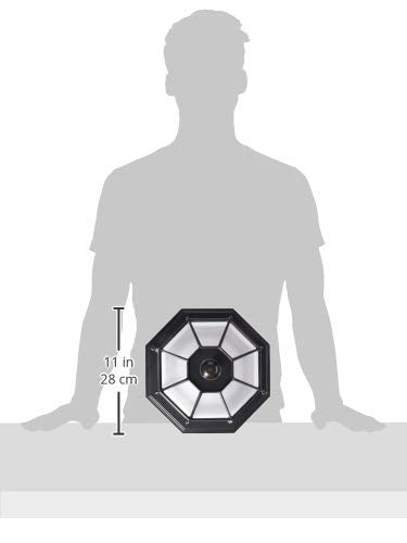 Heath Zenith Globe Electric HZ-4300-BK Ceiling Motion Light, Black, Glass, Bulb Not Included