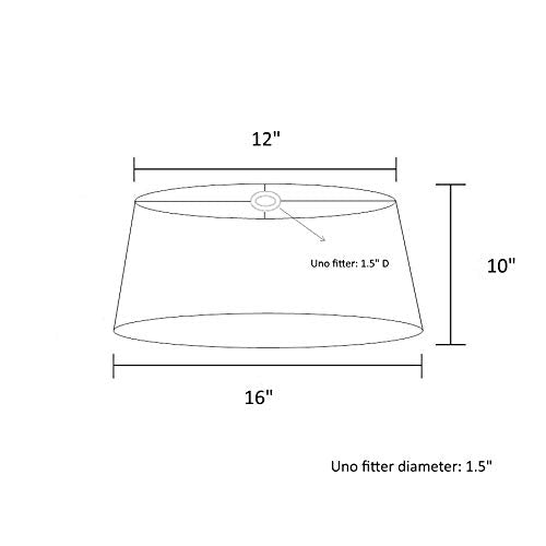 16&quot; Premium Tan Linen Empire Shade