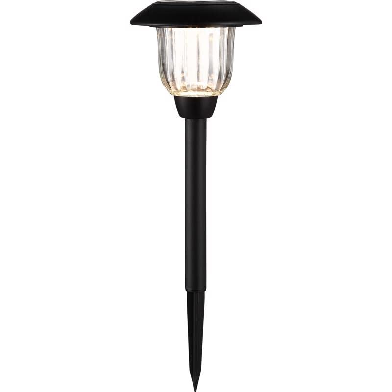Living Accents 3010844 0.2 watt Black Solar Powered LED Pathway Light, Pack of 12