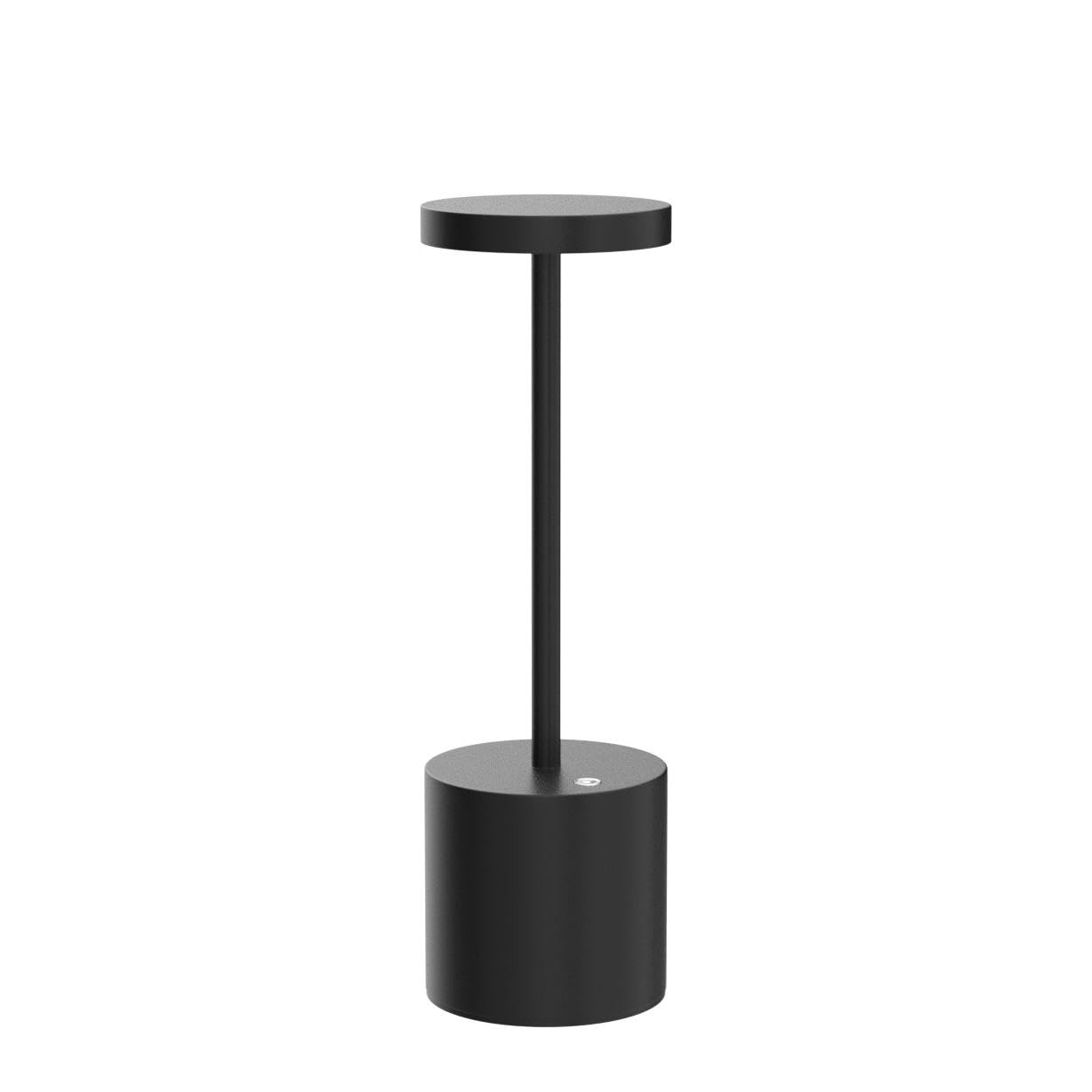 YIBEN Cordless Table Lamp, Rechargeable LED, 5000mAh Battery, 3 Brightness Levels, 10.25in, 2pack, Black
