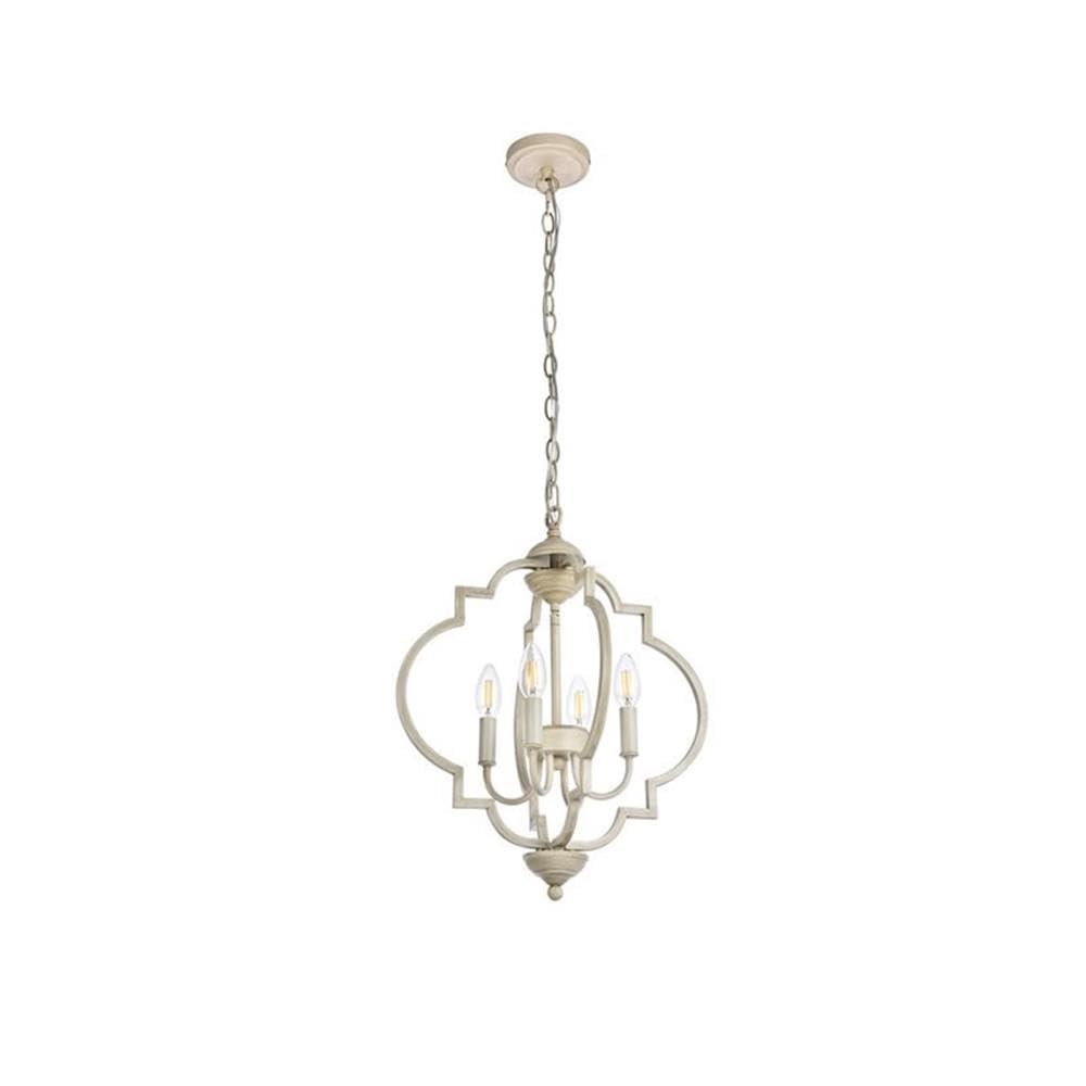 Living District Indoor Modern Home Decorative Bright Ceiling Sandara 4 Lights Pendant in Weathered Dove