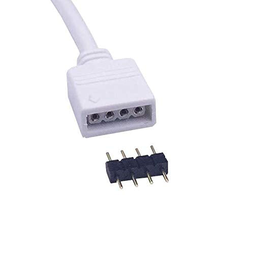 Tronicspros 2Pcs 4 Pin Led Splitter Cable Rgb Led Strip Splitter 2 Way Splitter Led Tape Y Splitter 1 To 2 Splitter Led Strip Co