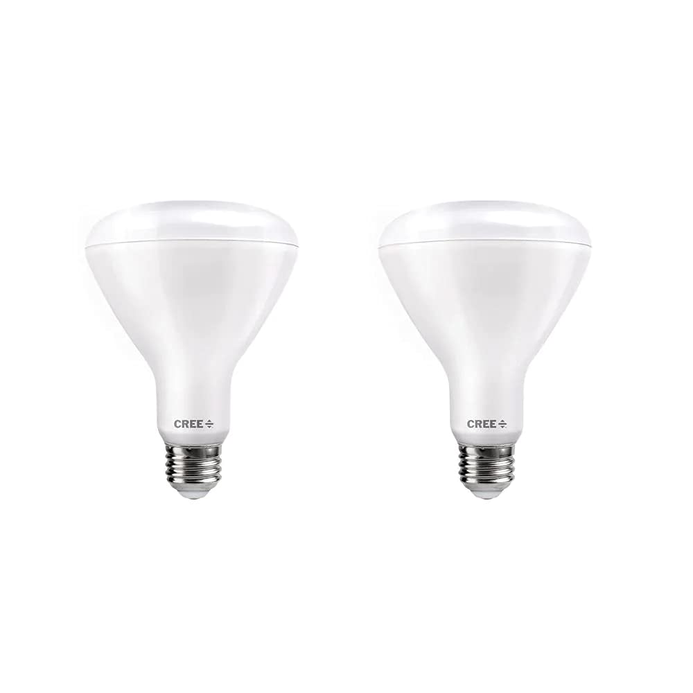 Cree Lighting Exceptional Series Br30 Bulb, 5000K Dimmable Led Bulb, 65W + 800 Lumens, Daylight, 2 Pack