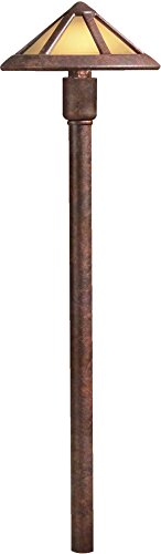 Kichler 15450Tzt Path & Spread 1-Light 12V, Textured Tannery Bronze