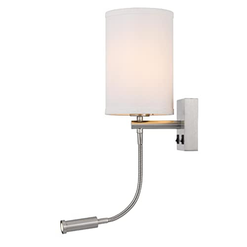 Cal Lakewood - 1 Light Wall Mount With Reading Lamp In Modern Style-23.5 Inches Tall And 6 Inches Wide