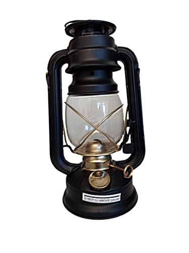 Glo Brite By 21St Century 210-76000 Centennial Gold Trim Oil Lantern, Black