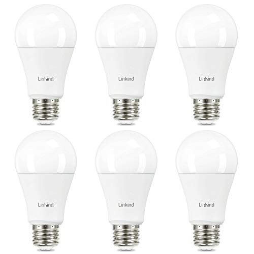 Linkind A19 Led Light Bulb, 100W Equivalent Light Bulbs, 14W 2700K Soft White, 1600 Lumens Non-Dimmable Led Bulb, E26 Standard B