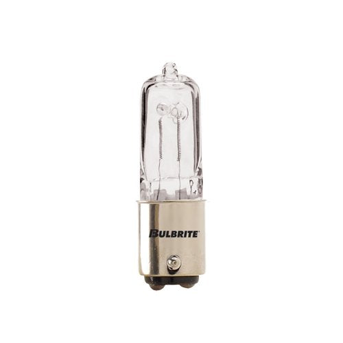 Bulbrite Q50Cl/Dc 50-Watt Dimmable Halogen Jd Type T4, Double Contact Bayonet Base, Clear [12 Pack]