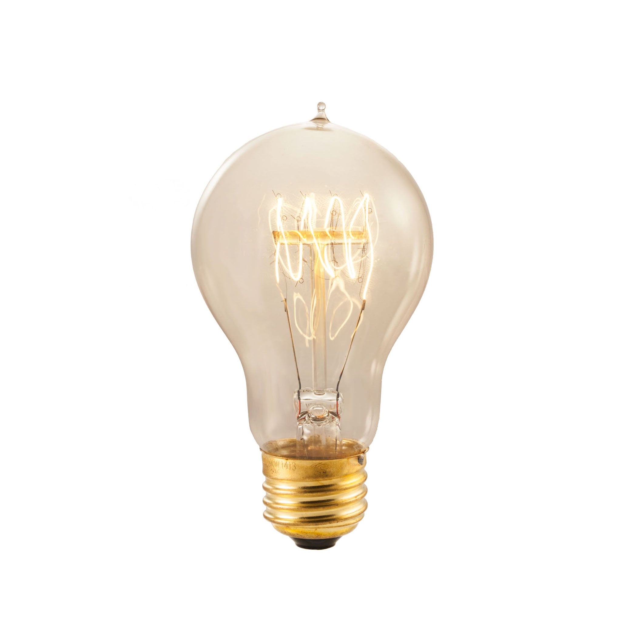 Bulbrite 60W Incandescent Nostalgic Victor Loop A19 Light Bulb, Antique, 6 Pack, Medium Base, Model H&PC-59364